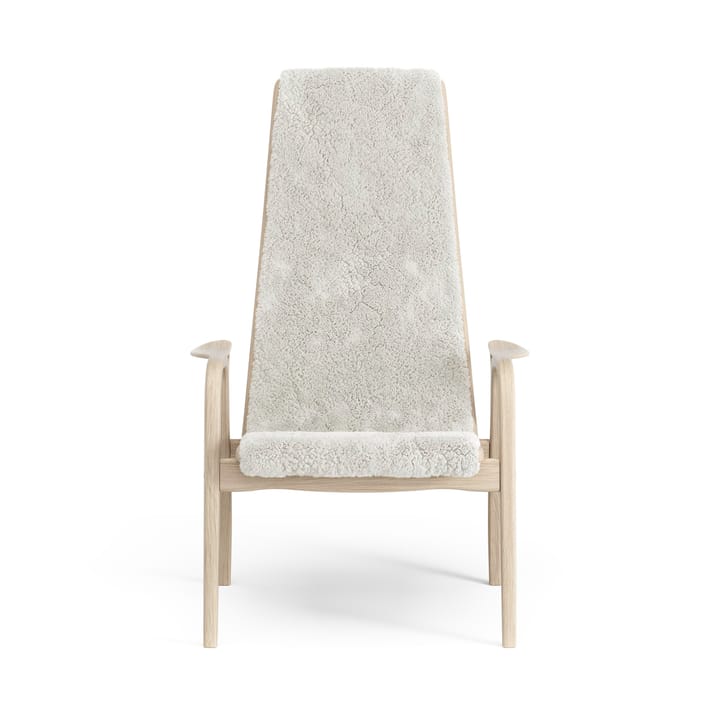 Sillón Lamino roble pigmentado blanco/piel de oveja, Offwhite (blanco) Swedese