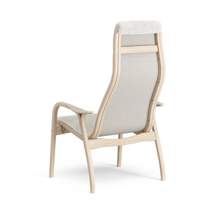 Sillón Lamino roble pigmentado blanco/piel de oveja, Offwhite (blanco) Swedese