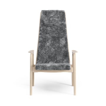 Sillón Lamino roble pigmentado blanco/piel de oveja - Scandinavian Grey (gris) - Swedese