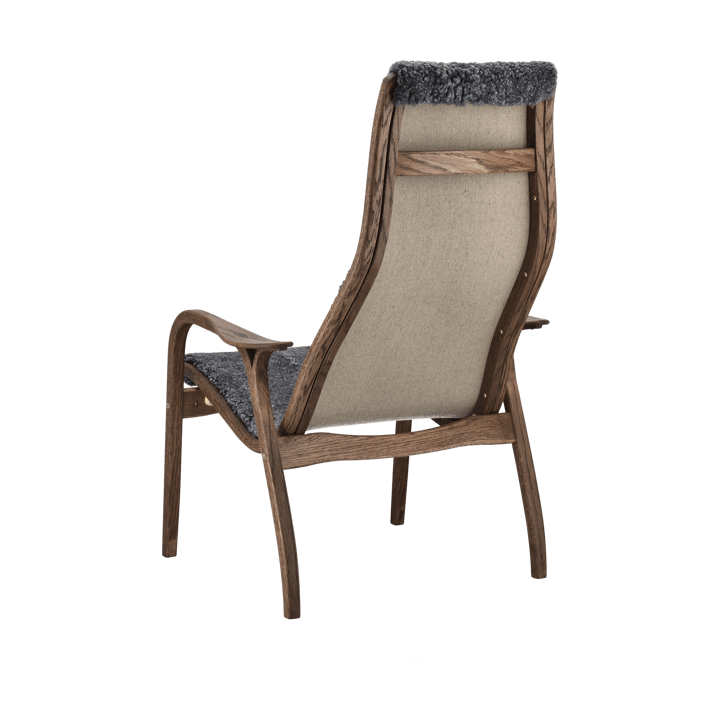 Sillón Lamino roble/piel de oveja Special Edition - Rubio Monocoat Chocolate-Charcoal - Swedese