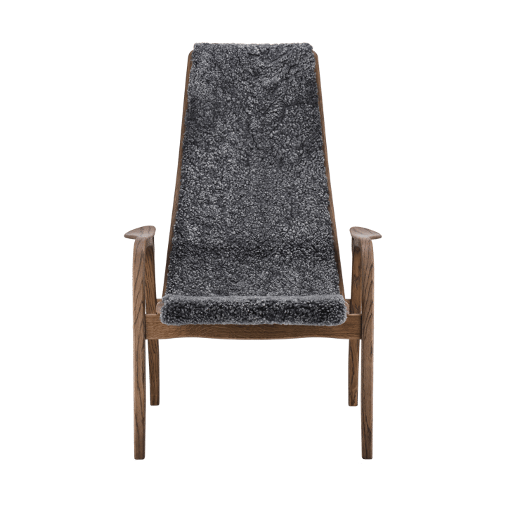 Sillón Lamino roble/piel de oveja Special Edition, Rubio Monocoat Chocolate-Charcoal Swedese
