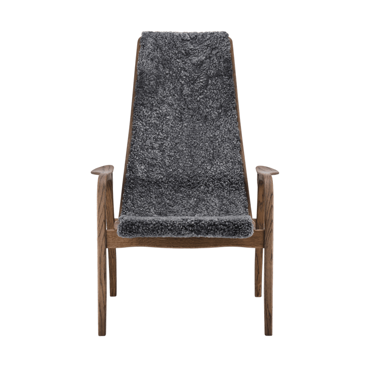 Sillón Lamino roble/piel de oveja Special Edition - Rubio Monocoat Chocolate-Charcoal - Swedese