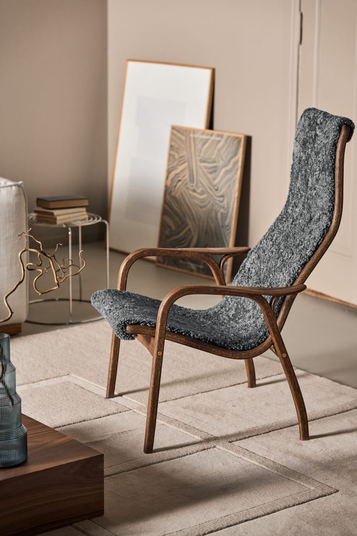 Sillón Lamino roble/piel de oveja Special Edition, Rubio Monocoat Chocolate-Charcoal Swedese