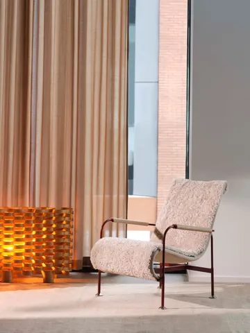 Sillón Serpentine - Piel de oveja Espresso-cromo - Swedese