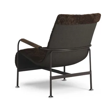 Sillón Serpentine - Piel de oveja Espresso-marrón oscuro - Swedese