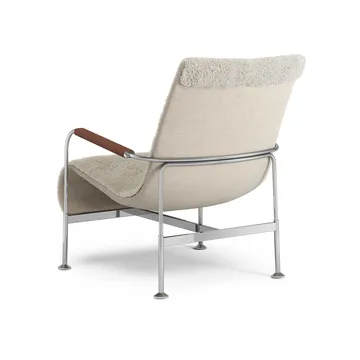 Sillón Serpentine - Piel de oveja Moonlight-cromo-Tärnsjö Cognac - Swedese