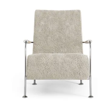 Sillón Serpentine - Piel de oveja Moonlight-cromo - Swedese