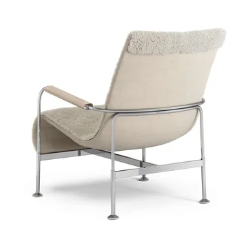 Sillón Serpentine - Piel de oveja Moonlight-cromo - Swedese