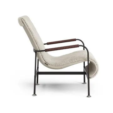 Sillón Serpentine - Piel de oveja Moonlight-marrón oscuro-tärnsjö Tobacco - Swedese