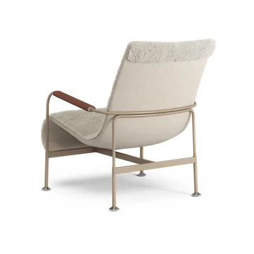 Sillón Serpentine - Piel de oveja Moonlight-nutmeg-Tärnsjö Cognac - Swedese