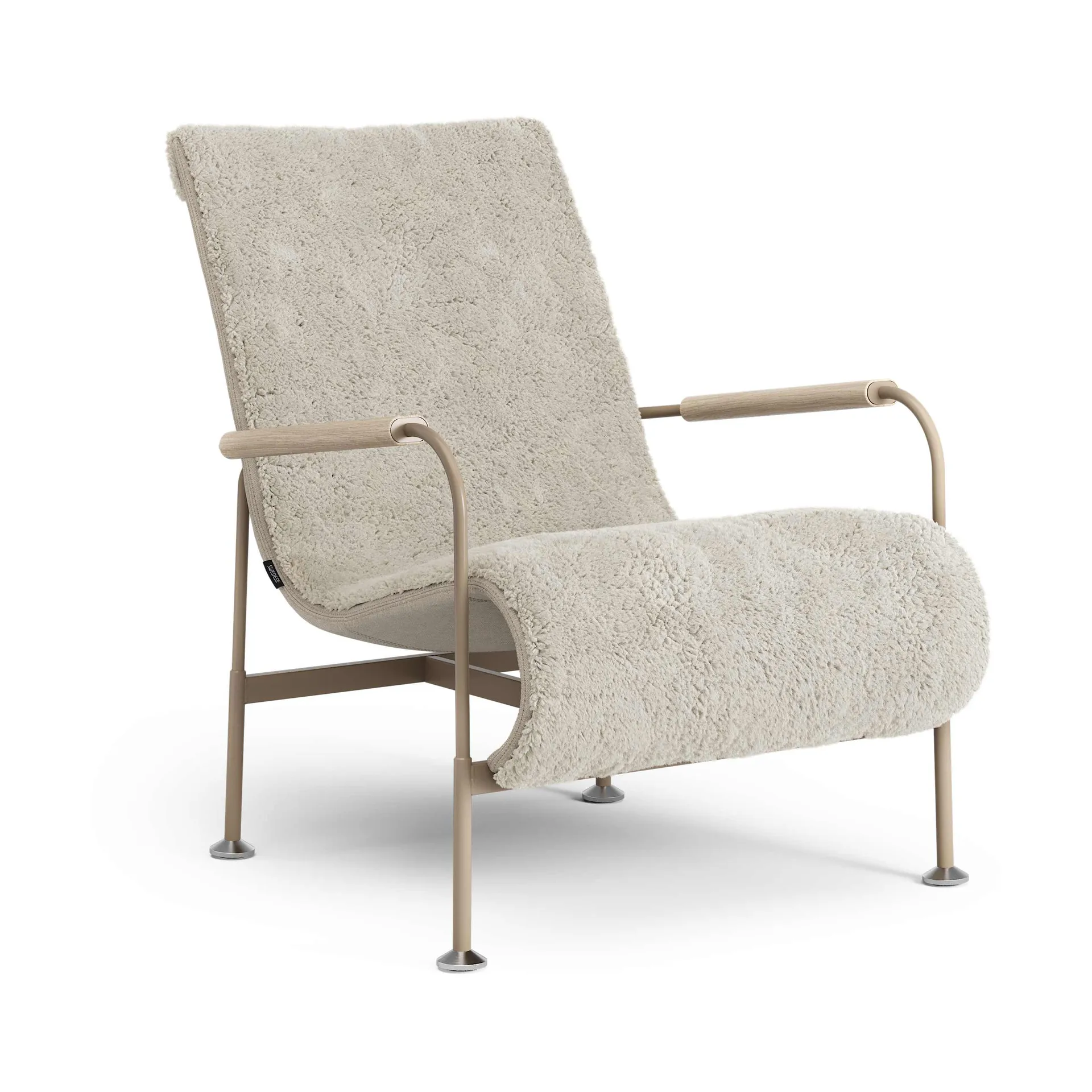 Sillón Serpentine, Piel de oveja Moonlight-nutmeg Swedese