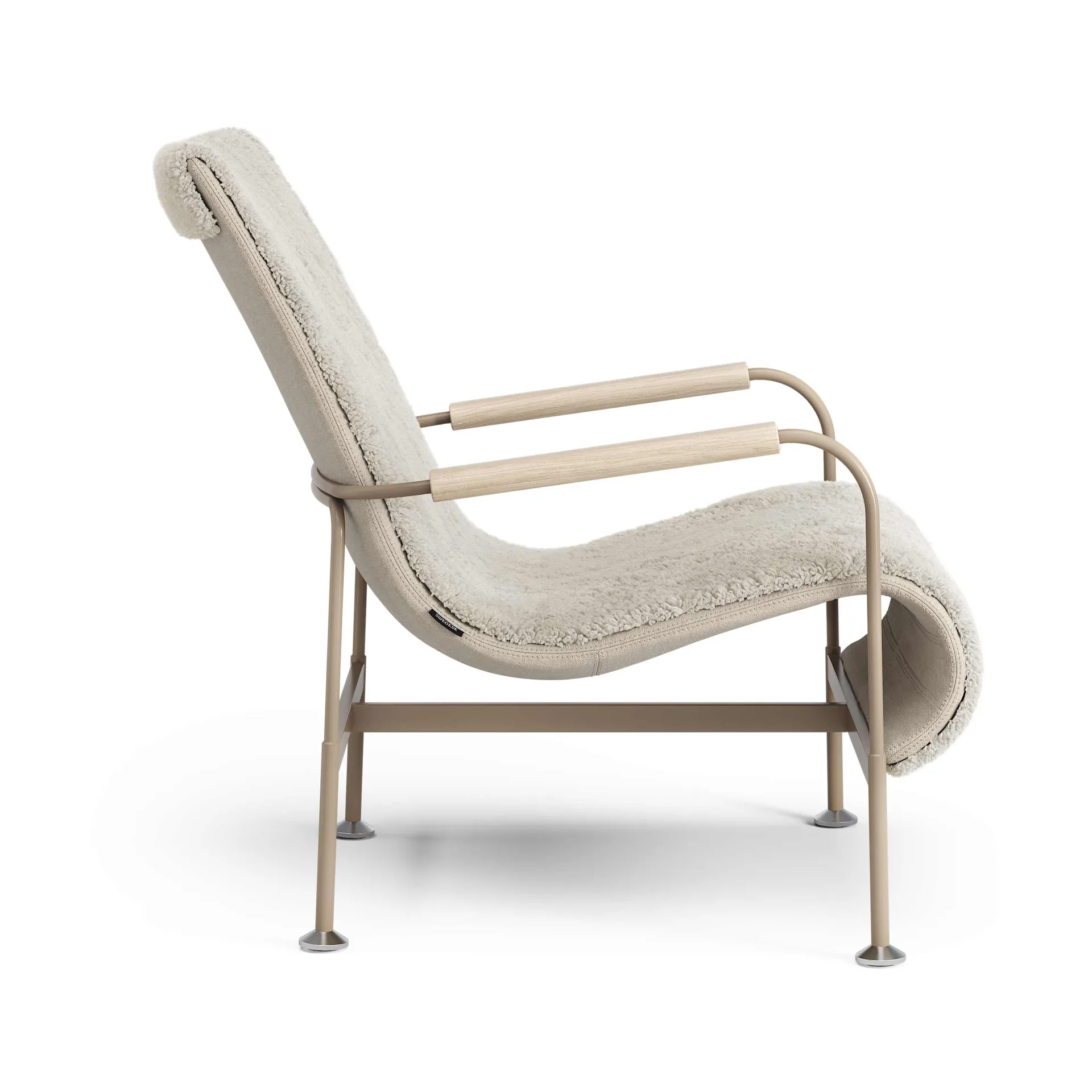 Sillón Serpentine, Piel de oveja Moonlight-nutmeg Swedese