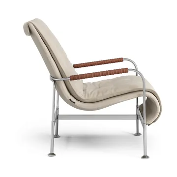 Sillón Serpentine - Tejido Romo Linara Rye-cromo-tärnsjö Cognac - Swedese