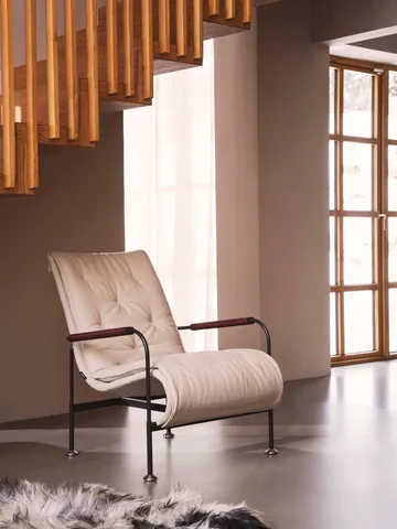 Sillón Serpentine - Tejido Romo Linara Rye-nutmeg-tärnsjö Cognac - Swedese