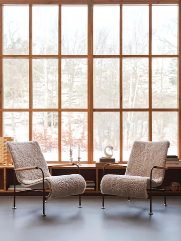 Sillón Serpentine - Tejido Romo Linara Rye-nutmeg-tärnsjö Cognac - Swedese