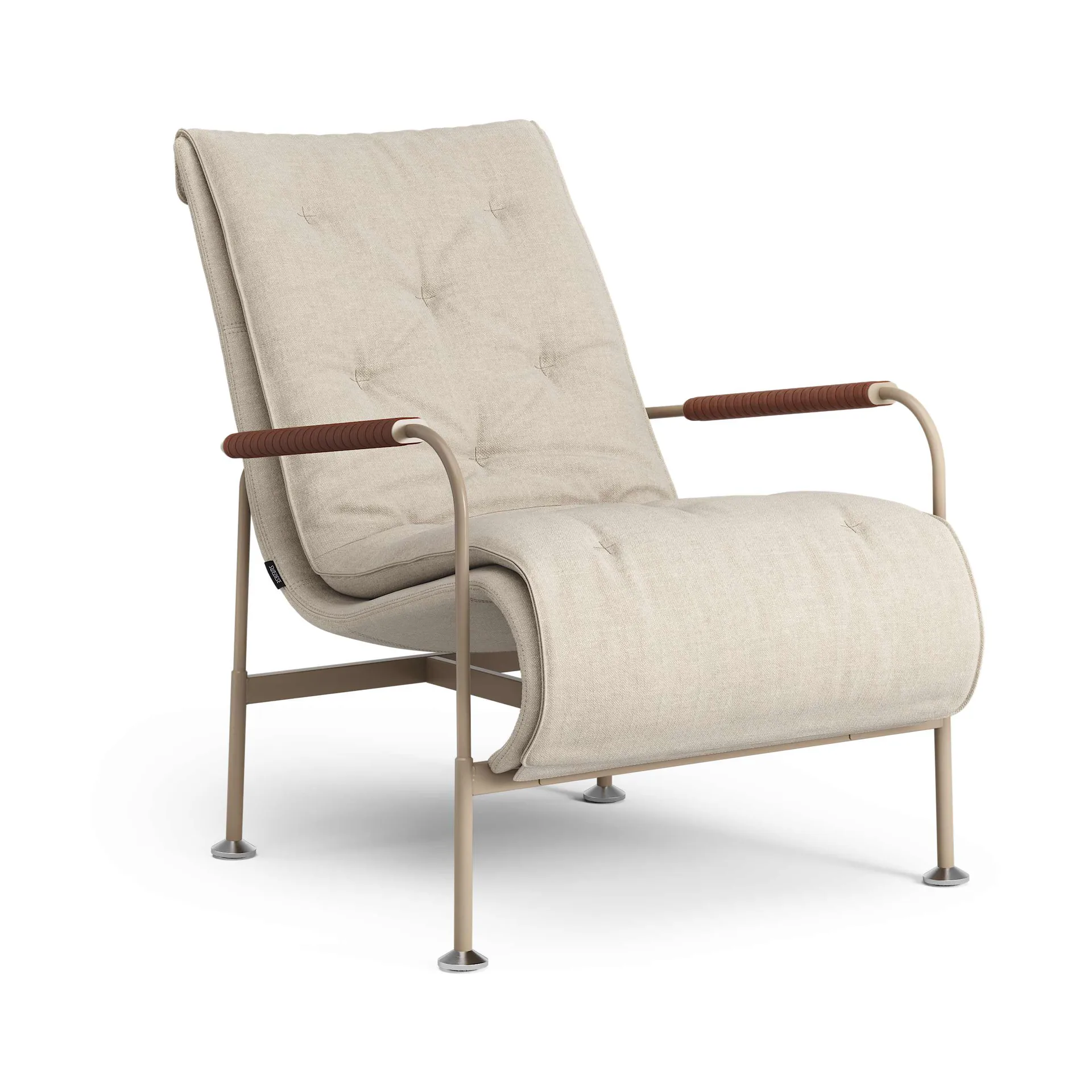 Sillón Serpentine, Tejido Romo Linara Rye-nutmeg-tärnsjö Cognac Swedese