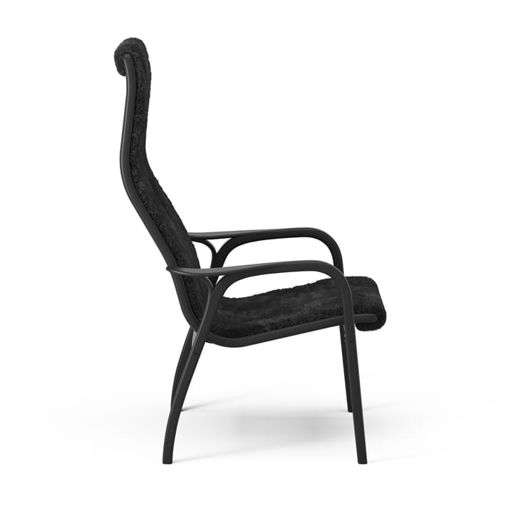 Sillón y reposapiés Lamino Black Edition, Negro Swedese