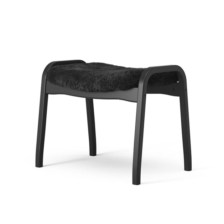 Sillón y reposapiés Lamino Black Edition, Negro Swedese