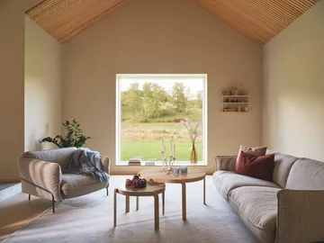 Sofá Continental - Sealife Ivory/sand-acero cromado - Swedese