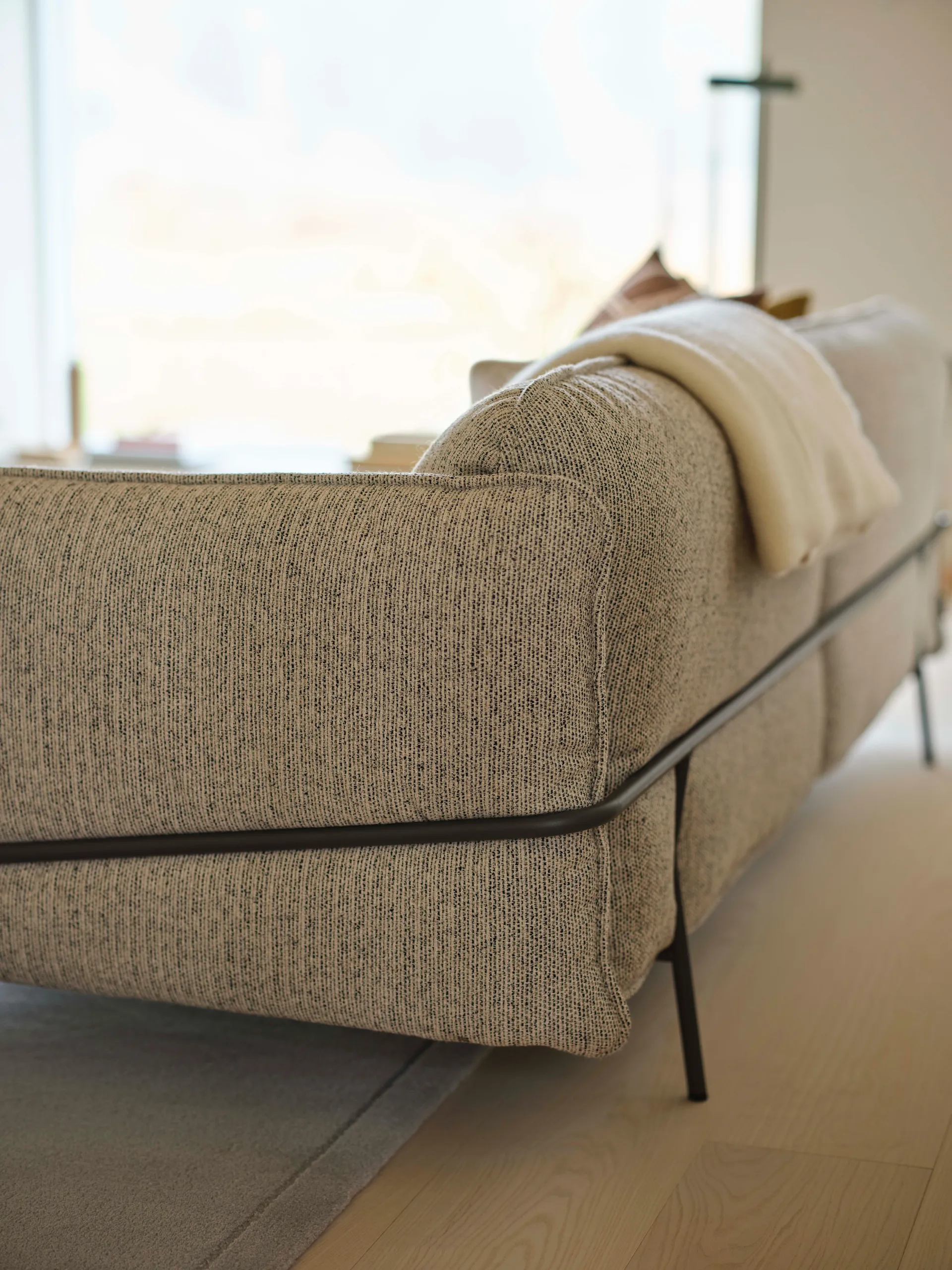 Sofá Continental, Wave Cobblestone-gris huracán Swedese