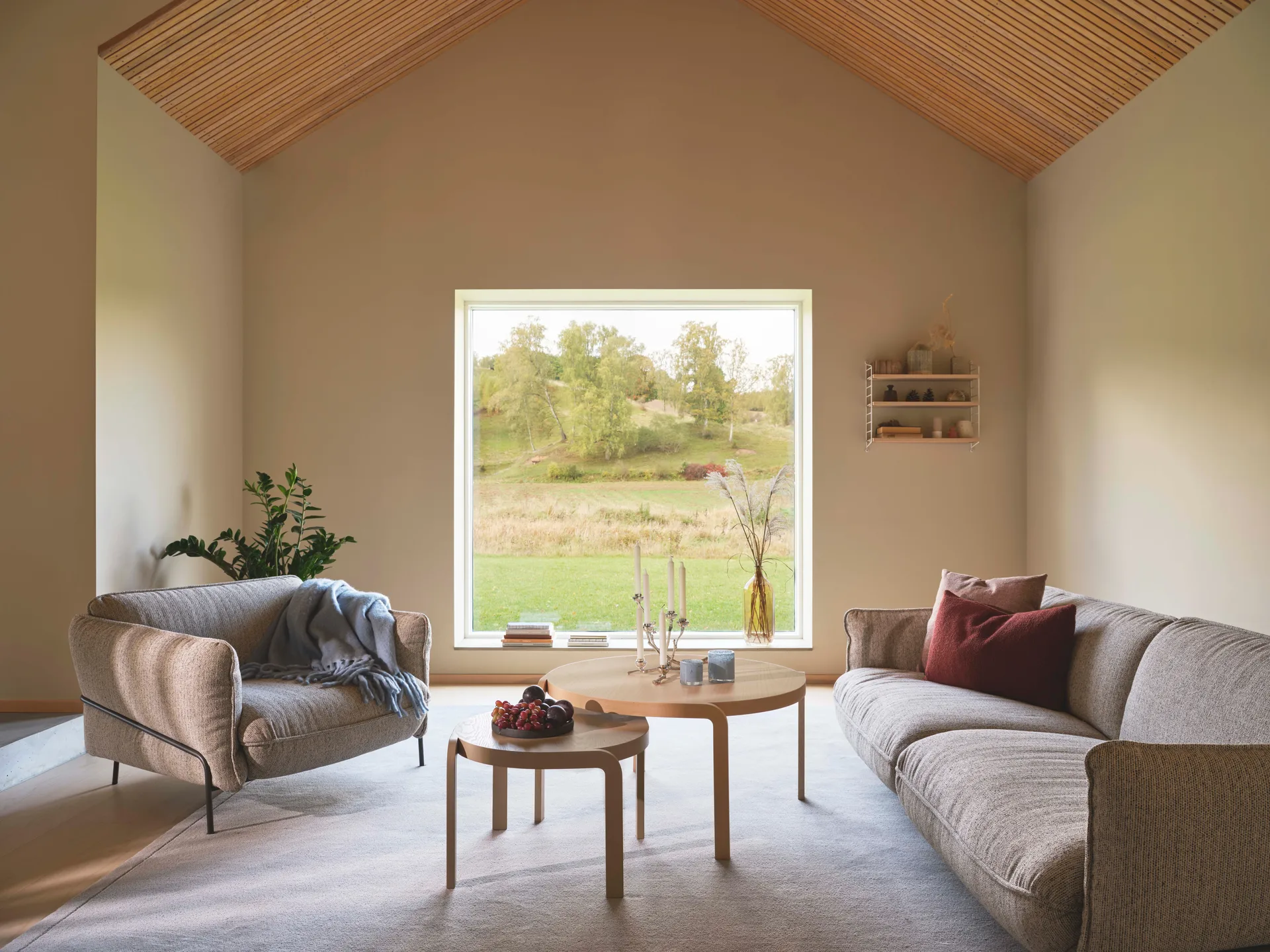 Sofá Continental, Wave Sky-gris huracán Swedese