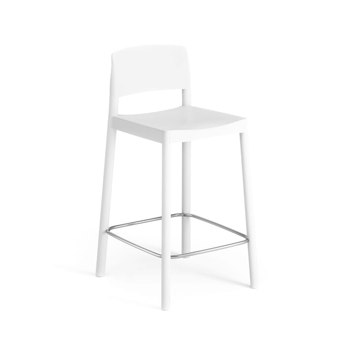 Taburete bar Grace 63 cm - fresno lacado blanco - Swedese