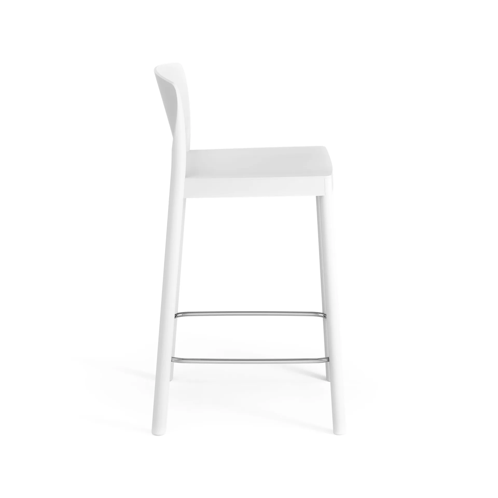 Taburete bar Grace 63 cm, fresno lacado blanco Swedese