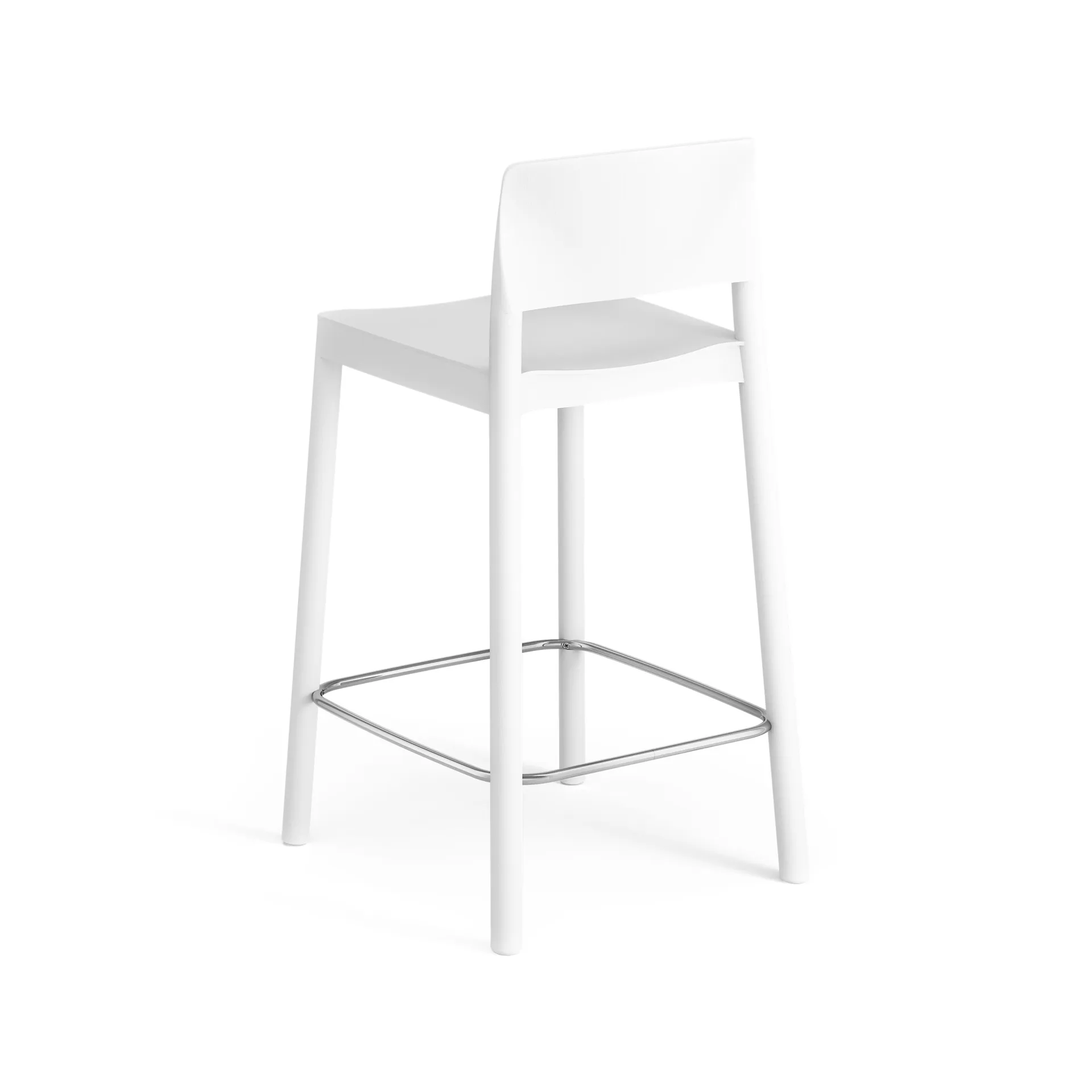 Taburete bar Grace 63 cm, fresno lacado blanco Swedese