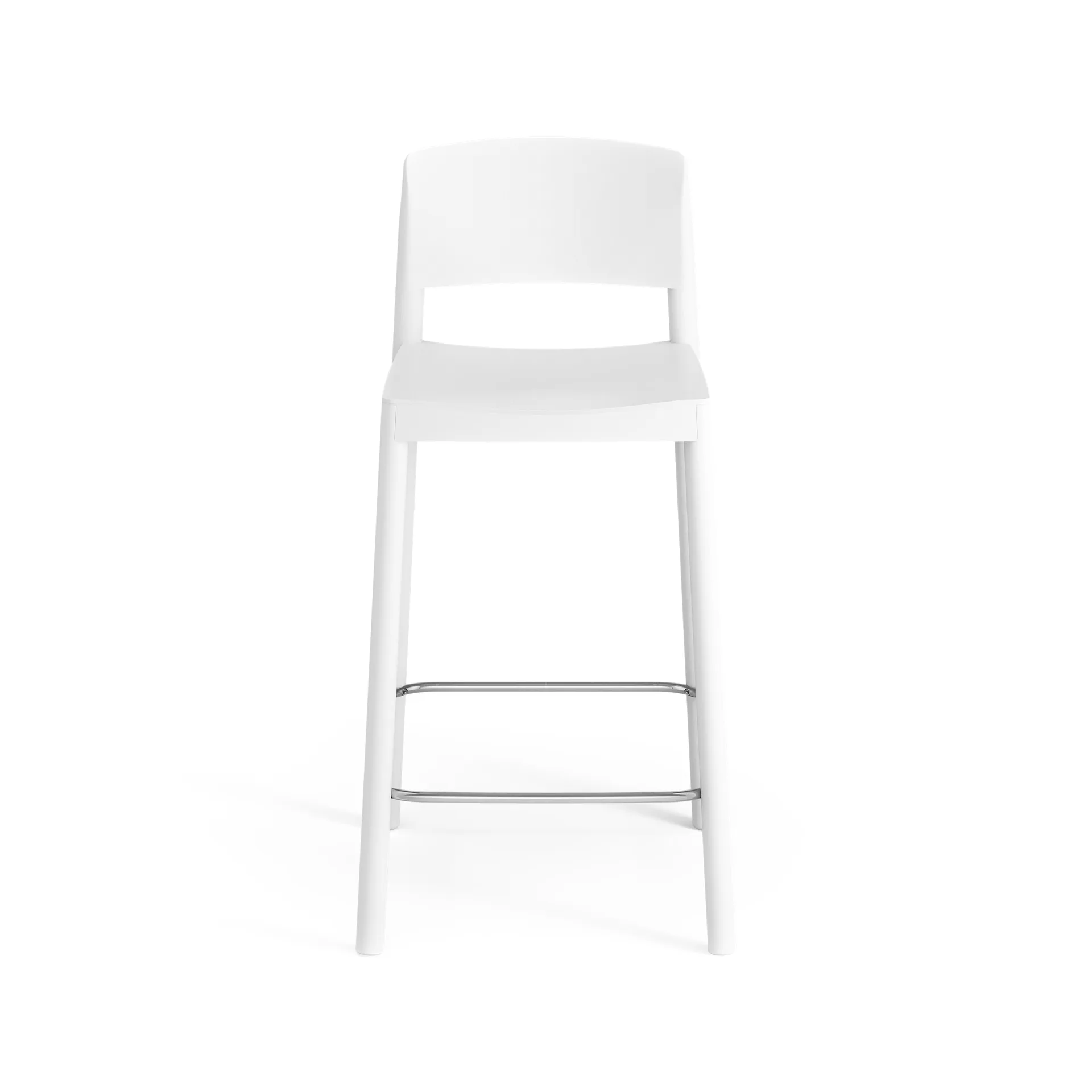 Taburete bar Grace 63 cm, fresno lacado blanco Swedese