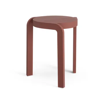 Taburete redondo Spin H44 cm - Fresno-english red, Ø32x44 cm - Swedese