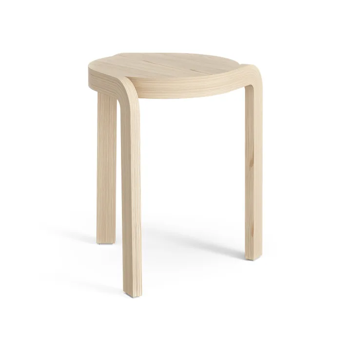 Taburete redondo Spin H44 cm - Fresno lacado, Ø32x44 cm - Swedese