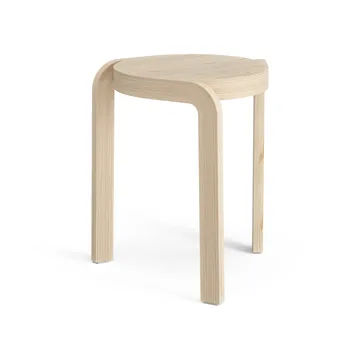 Taburete redondo Spin H44 cm - Fresno lacado, Ø32x44 cm - Swedese
