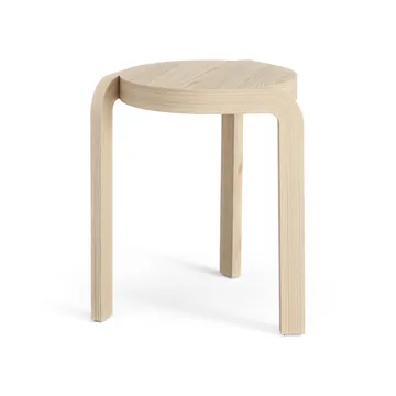 Taburete redondo Spin H44 cm - Fresno lacado, Ø32x44 cm - Swedese