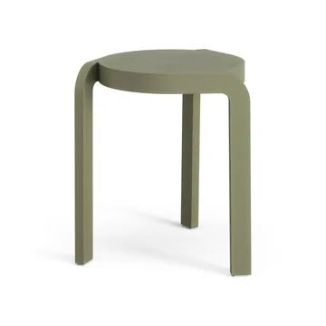 Taburete redondo Spin H44 cm - Fresno-moss green, Ø32x44 cm - Swedese