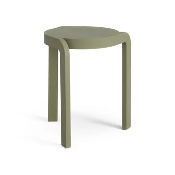 Taburete redondo Spin H44 cm - Fresno-moss green, Ø32x44 cm - Swedese