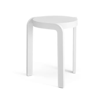 Taburete Spin H44 cm - Fresno blanco vidriado - Swedese