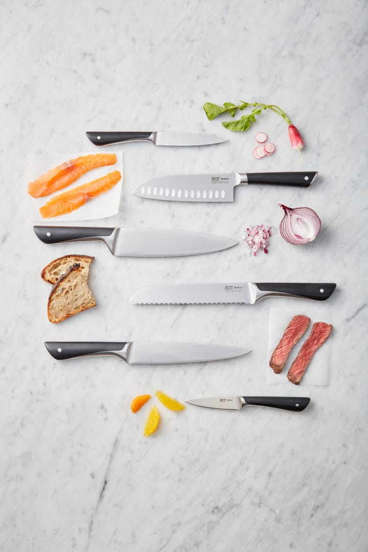 4 Cuchillos de carne Jamie Oliver, acero inoxidable Tefal