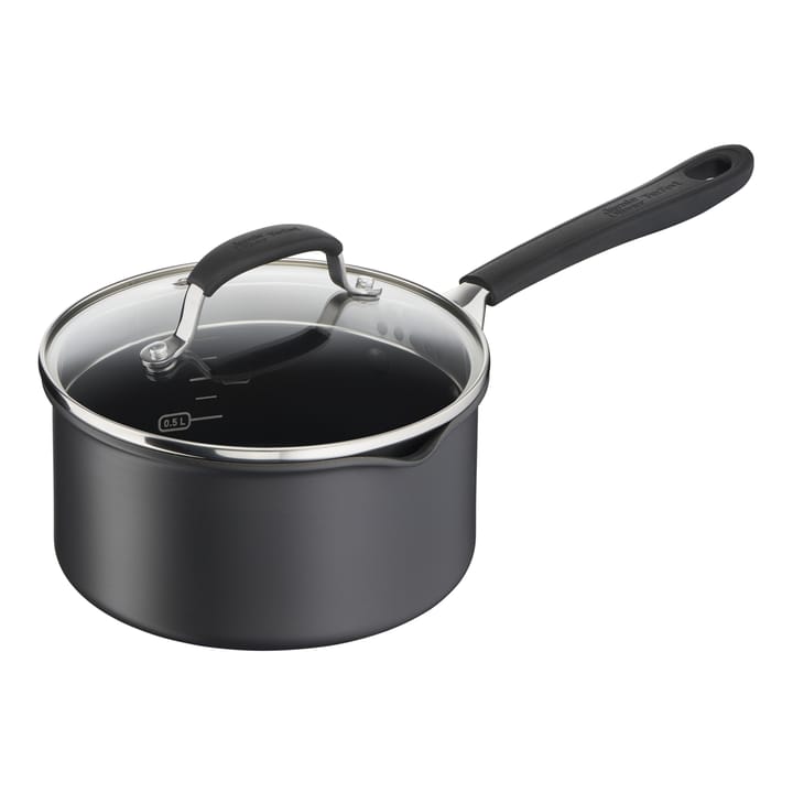 Batería de cocina Jamie Oliver Quick & Easy 6 piezas, Aluminio anodizado duro Tefal
