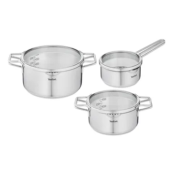 Batería de cocina Nordica 6 piezas - acero inoxidable - Tefal