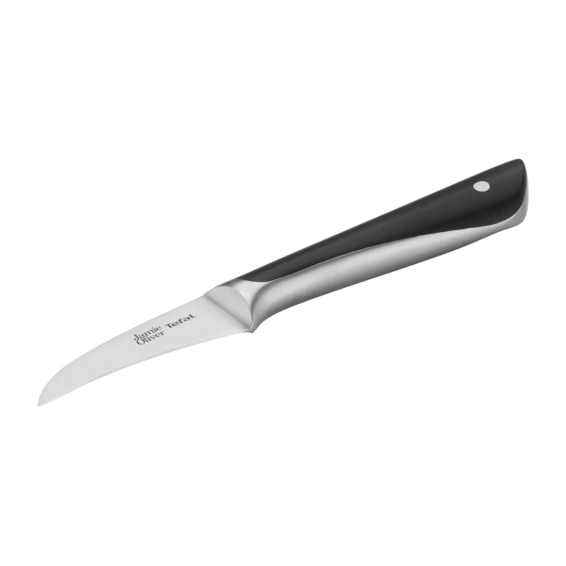 Cuchillo pelador curvado Jamie Oliver 7 cm, acero inoxidable Tefal