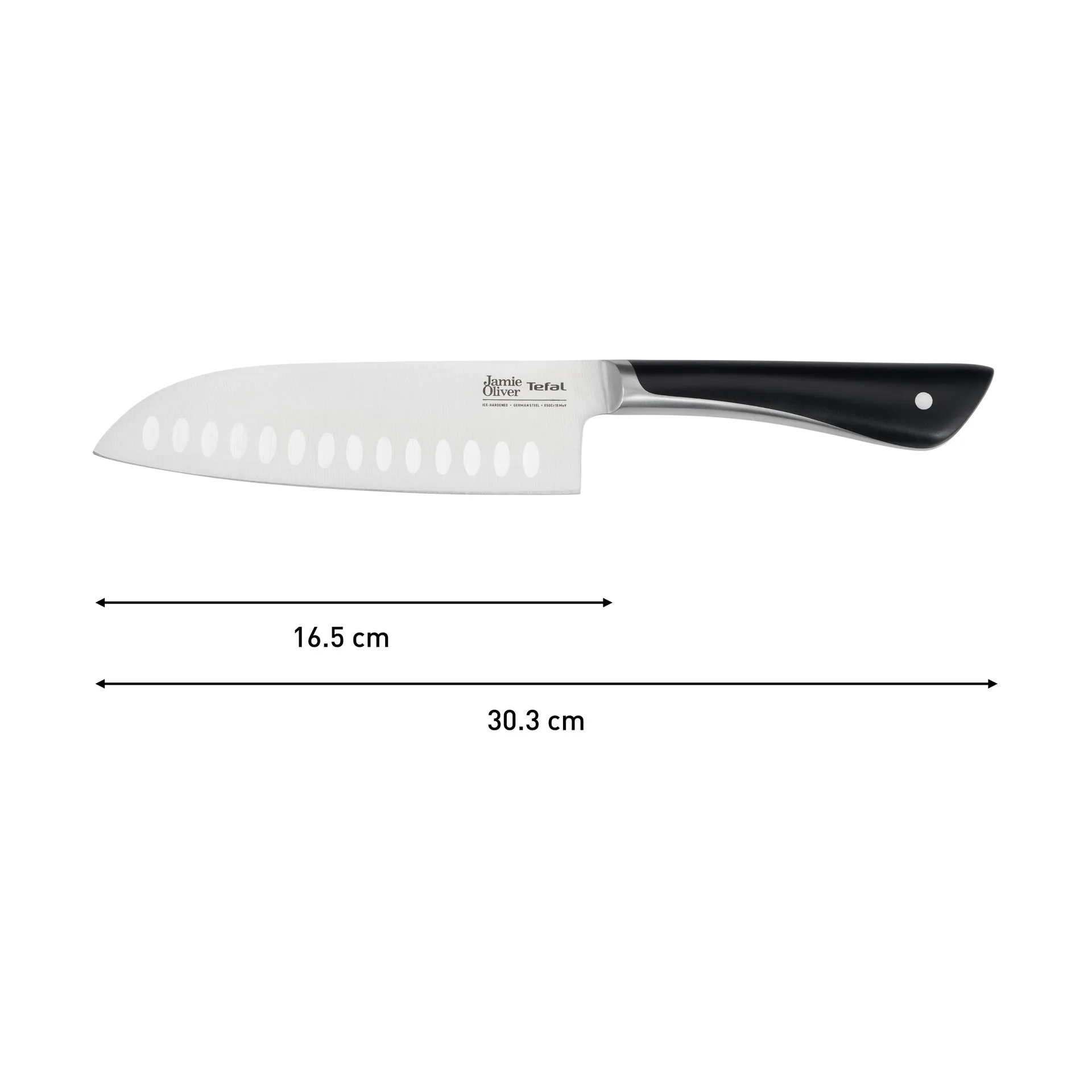 Cuchillo santoku Jamie Oliver, Acero inoxidable Tefal