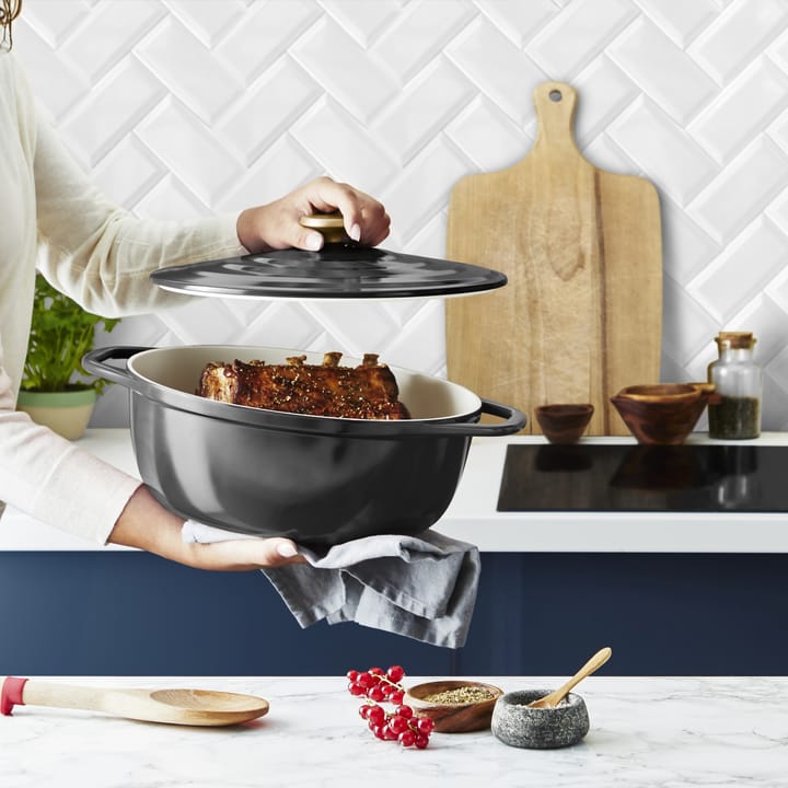 Olla ovalada Air 5,7 l, Gris Tefal