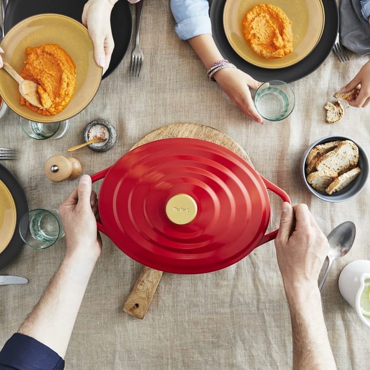 Olla ovalada Air 5,7 l, Rojo Tefal