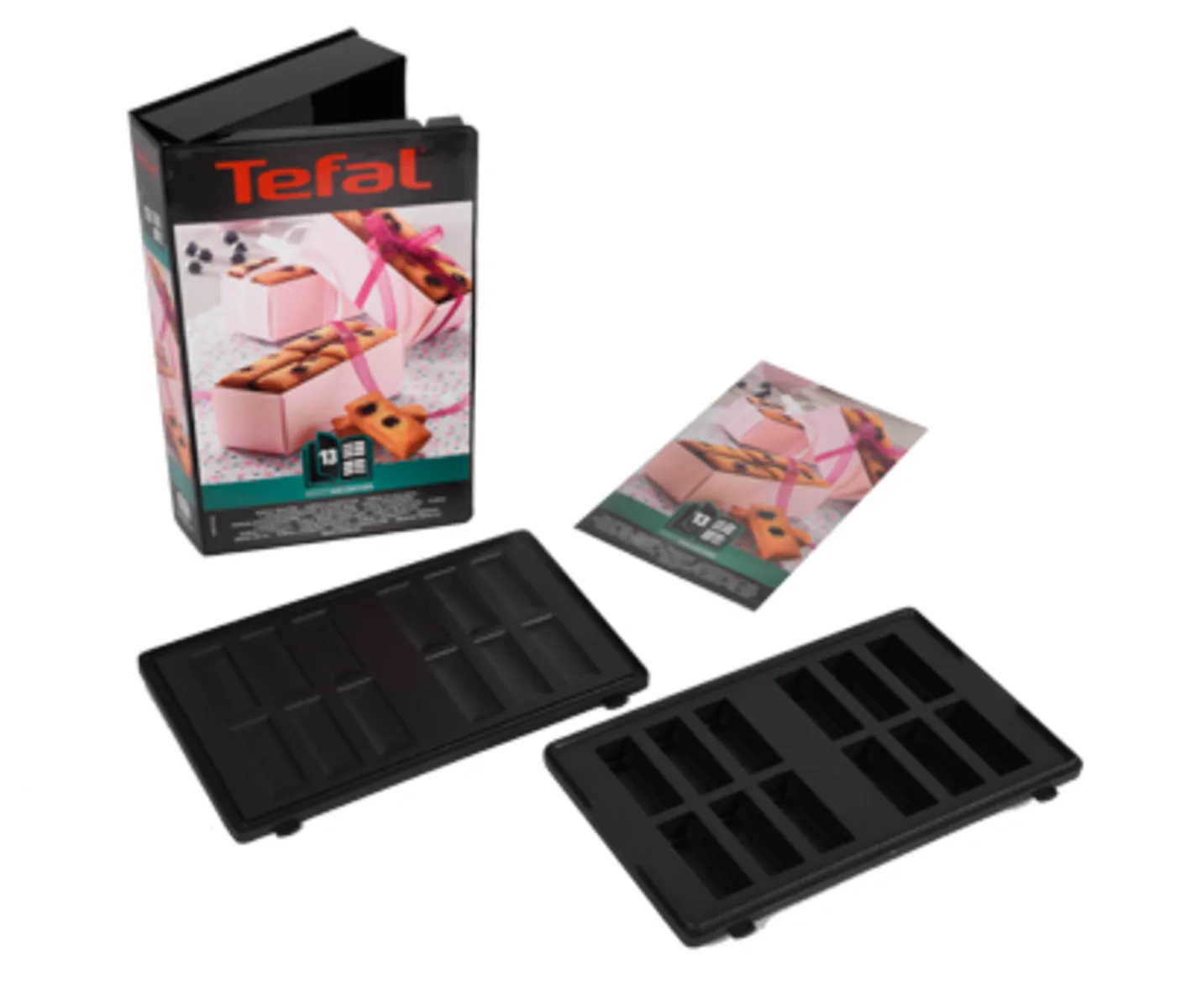 Placa para sandwichera Snack Collection mini bars, Negro Tefal