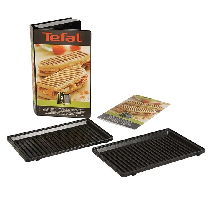 Placa Snack Collection para panini para sandwichera - Negro - Tefal