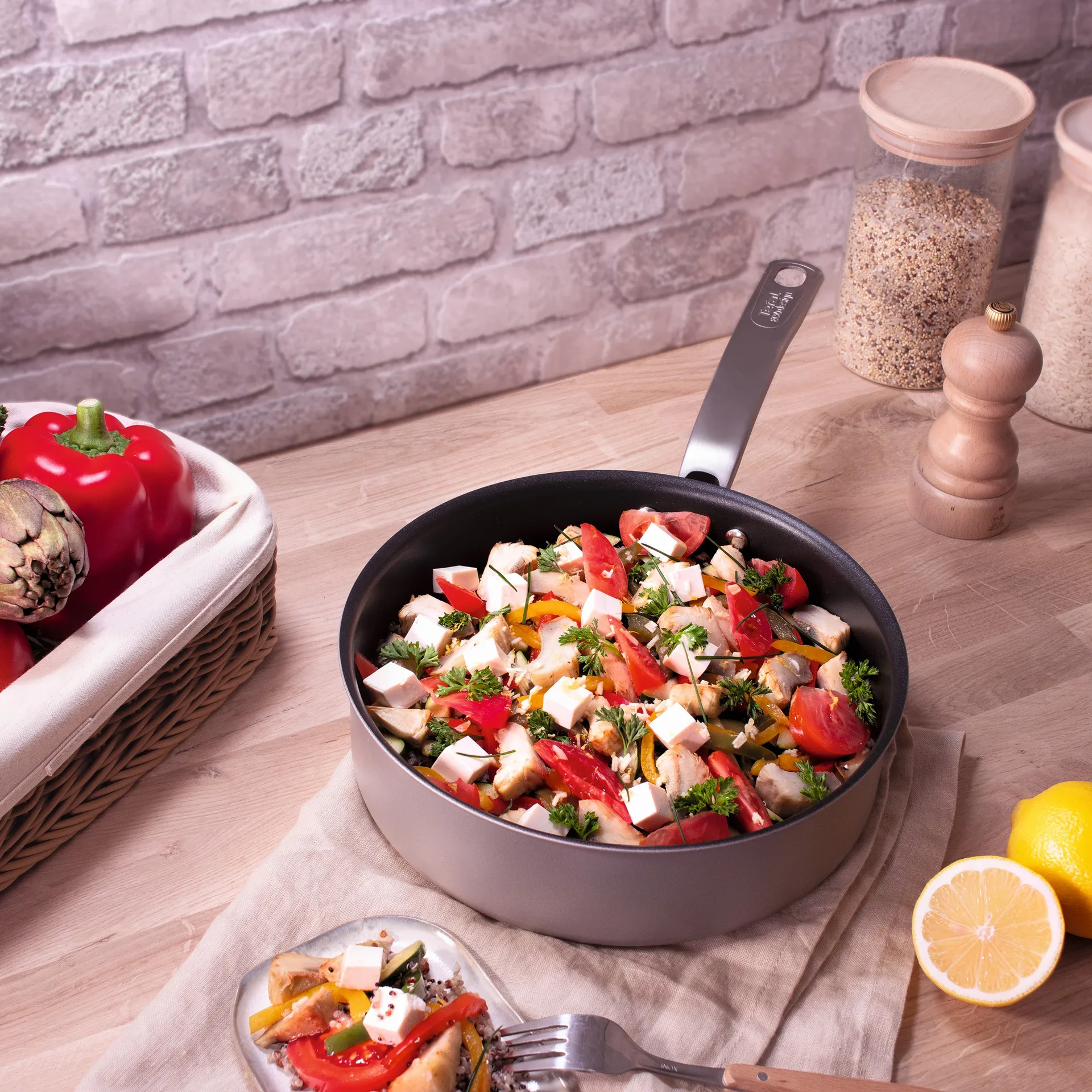 Sartén de saltear con tapa Impact, Ø24 cm Tefal