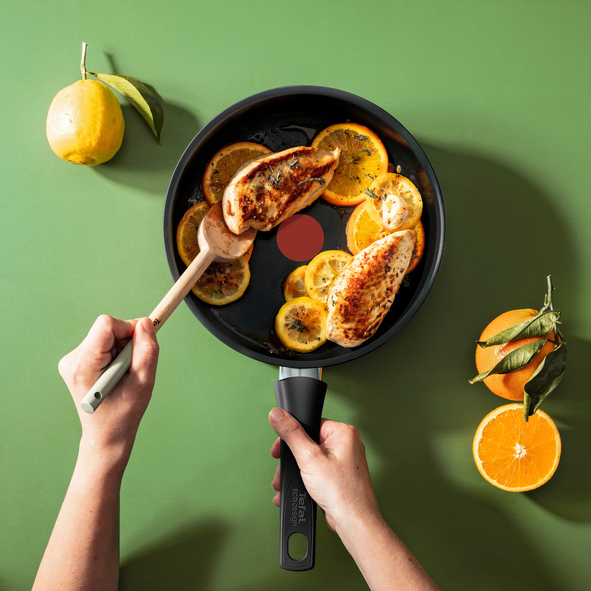 Sartén de saltear con tapa Renew ON Ø25,4 cm, Negro Tefal