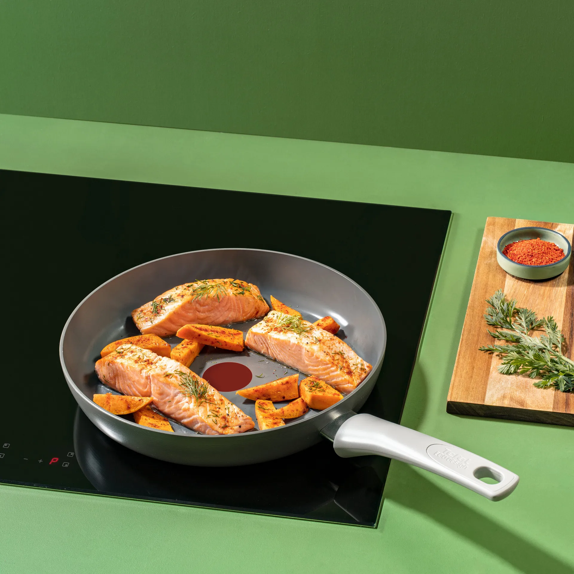 Set de 2 sartenes Renew ON, Gris Tefal