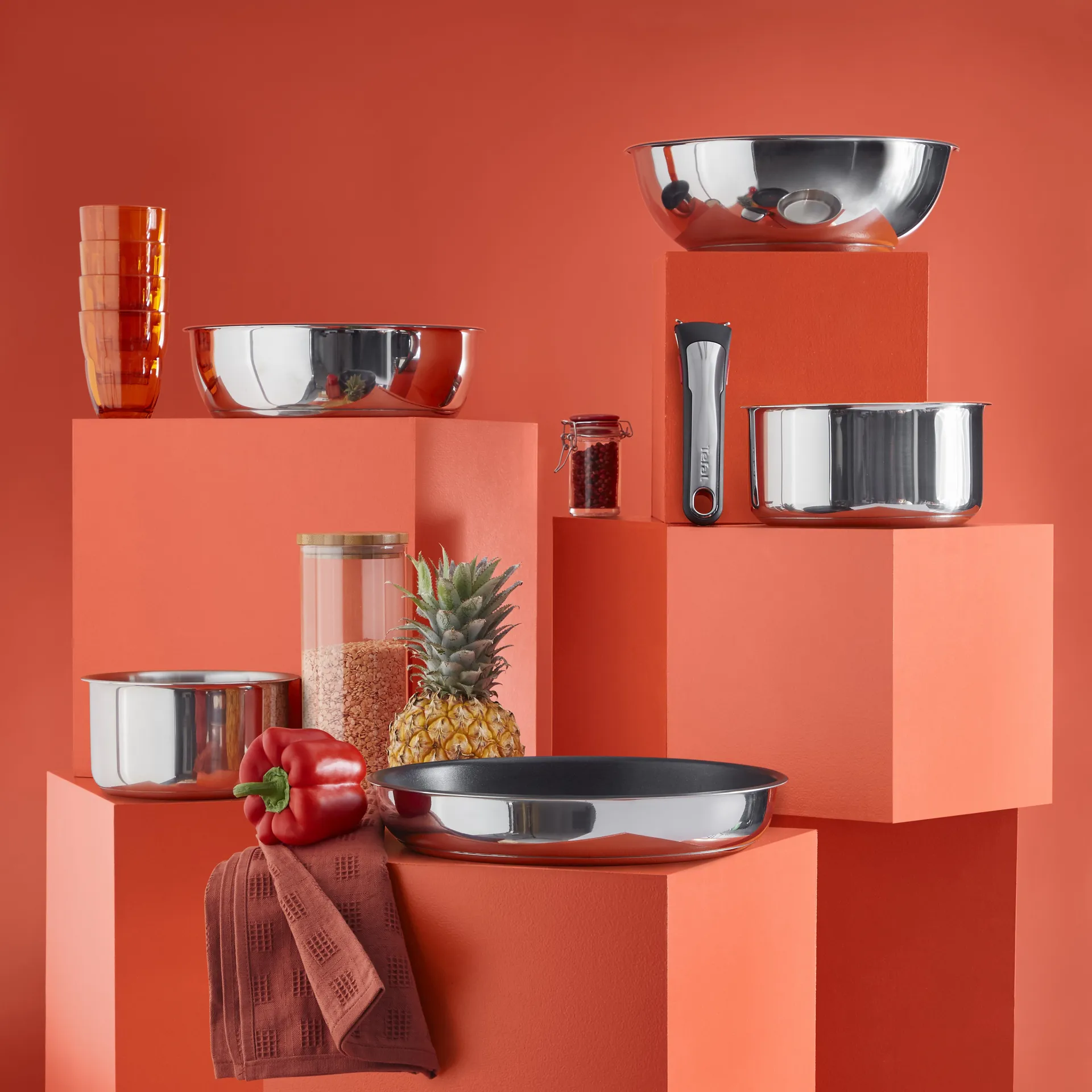 Set de cacerolas Ingenio Preference ON, 3 piezas Tefal