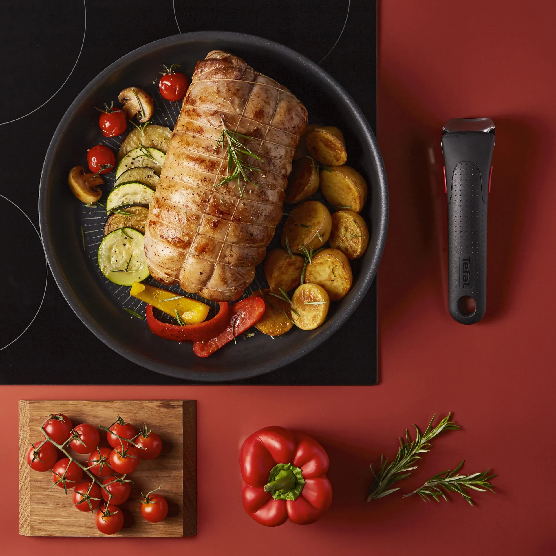 Set de sartenes Ingenio Unlimited 3 piezas, Negro Tefal